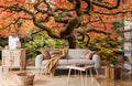 Autumn Meandering Tree Wallpaper Mural