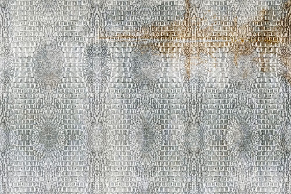 Luxurious Grey Crocodile Embossed Pattern Wallpaper for Chic Interiors