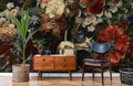 Classical Dark Flowers Wallpaper Mural