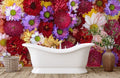 Colorful Daisy Bouquet Wallpaper Mural