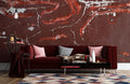 Cracked Red Paint Wallpaper Mural