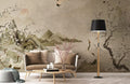 Crane Landscape Painting Wallpaper Mural