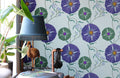 Dense Circle Flowers Wallpaper Mural