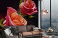 Dew on Roses Wallpaper Mural