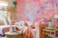 Dreamy Pink Paint Wallpaper Mural