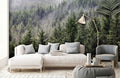 Fading Mist Forest Wallpaper Mural