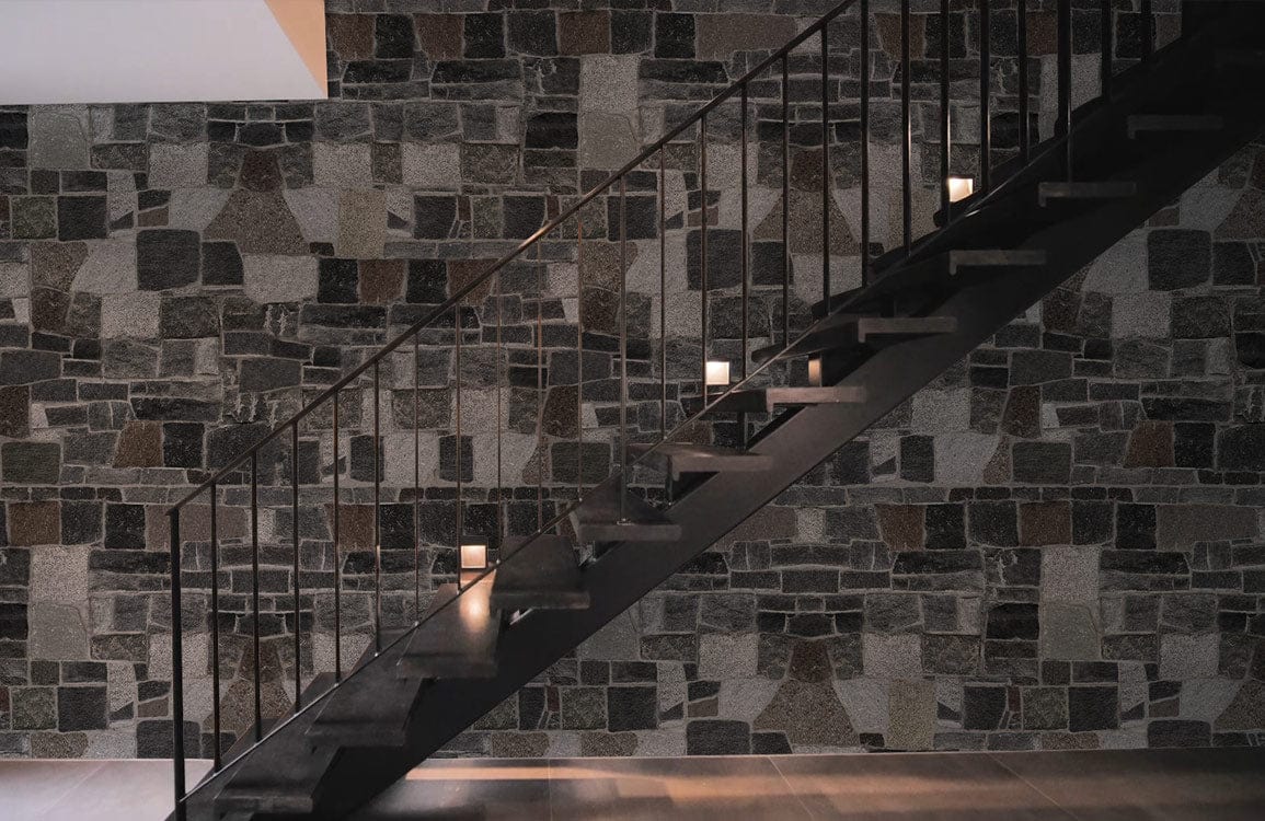 Flagstone Rock Wallpaper Mural for Hallway Decor