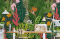Flourishing Flower Bush Wallpaper Mural