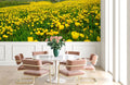 Flowers on Mountain Top Wallpaper Mural