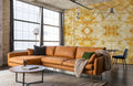 Golden Vines Crystal Wallpaper Mural