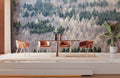 Half Winter Forest Wallpaper Mural