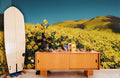 Hilltop Wild Flower Field Wallpaper Mural