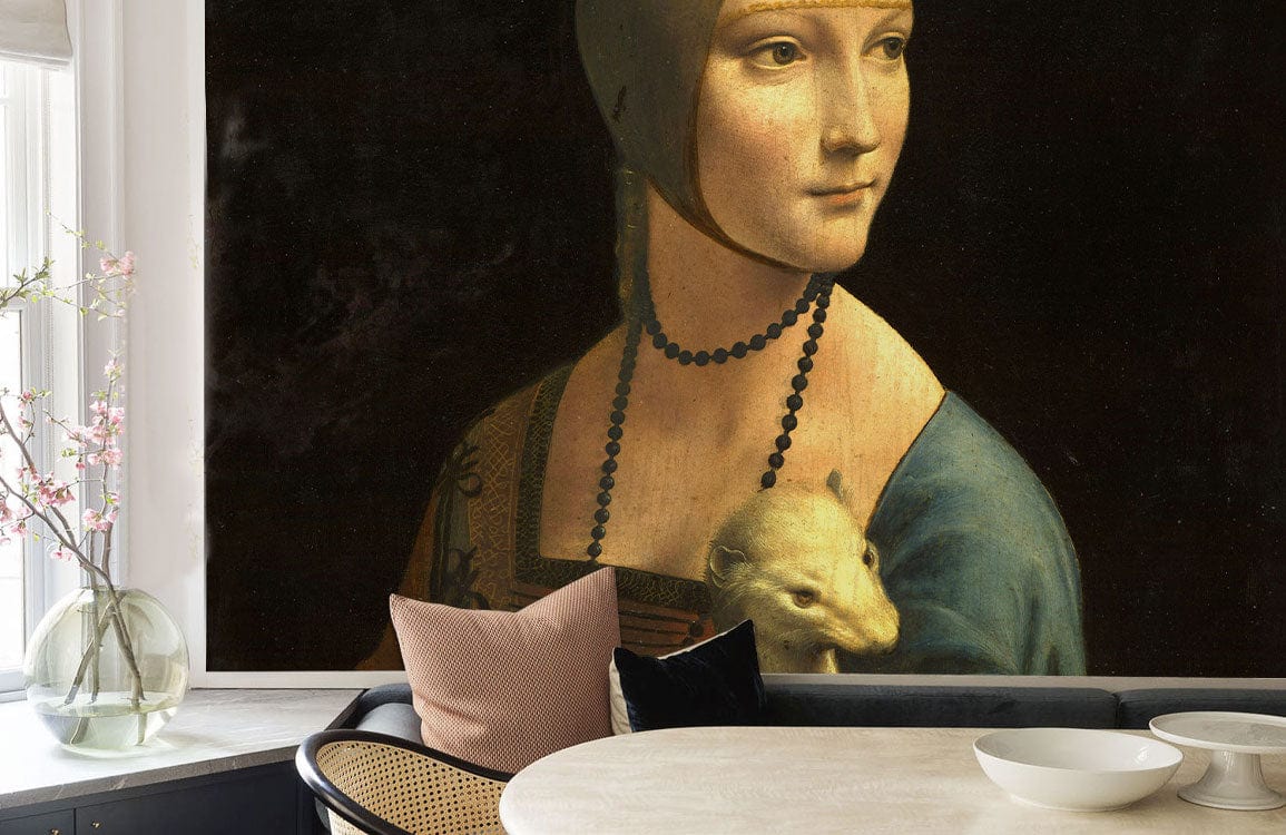 Lady with An Ermine Wallpaper Mural