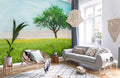 Lonely Tree & Rainbow Wallpaper Mural