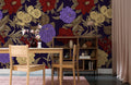 Metallic Royal Flowers Wallpaper Mural