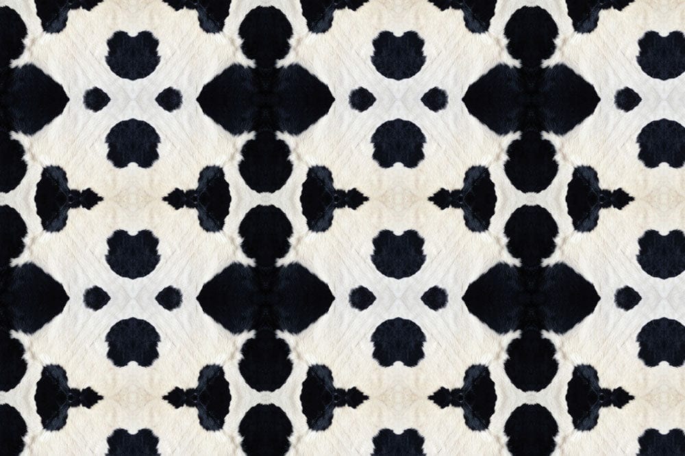 Monochrome Abstract Pattern Wall Mural - Black and White Elegance Design