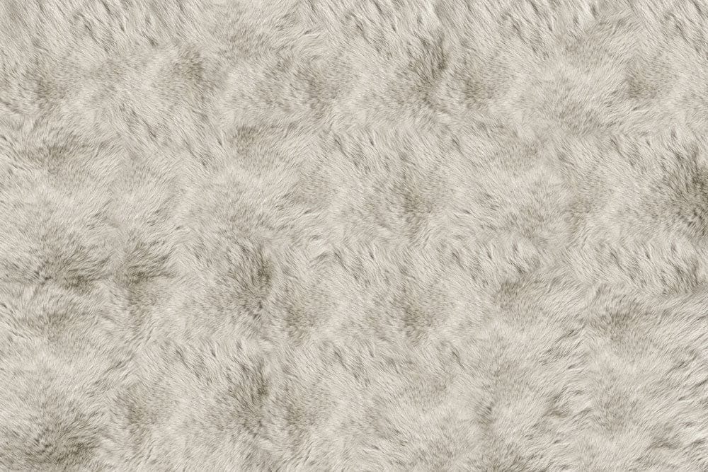 Grey Faux Fur Textured Wallpaper - Luxurious Soft Plush Design Décor