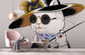Noble Lady Cat Wallpaper Mural