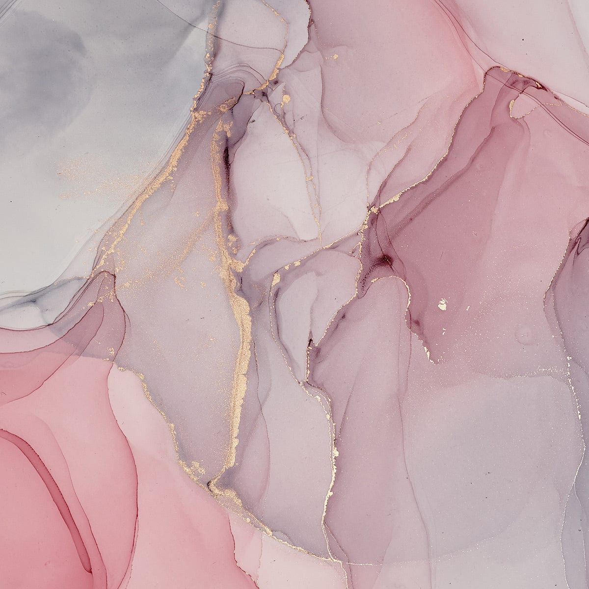 Elegant pink and gold marble mural wallpaper, perfect for modern interiors, creates luxurious style.