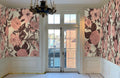 Retro Pink Flowers Wallpaper Mural