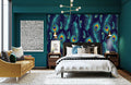 Shining Peacock Feather Wallpaper Mural