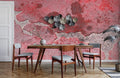Stained Pink Wall Wallpaper Mural