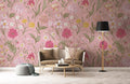 Tender Pink Flowers Wallpaper Mural