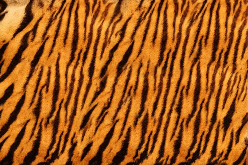 Luxury Tiger Stripe Wallpaper - Bold Orange and Black Animal Print Design