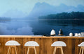 Vague Mountain Scene Wallpaper Mural