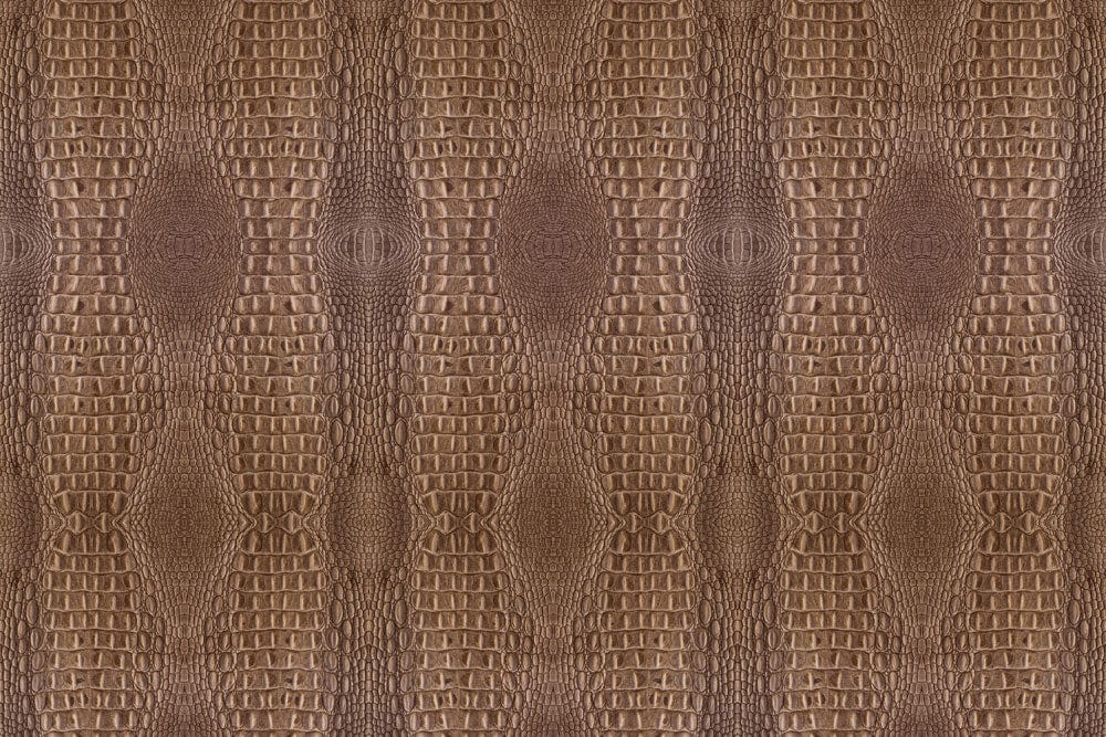 Elegant Brown Crocodile Textured Luxury Wallpaper for Modern Interiors