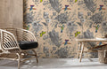 Vintage Birds & Bouquets Wallpaper Mural