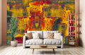 Wild Colour Paint Wallpaper Mural