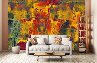Wild Colour Paint Wallpaper Mural