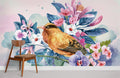 Bird in Flower ll Wallpaper Mural
