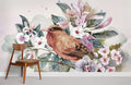 Bird in Flower lll Wallpaper Mural