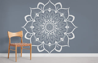 White Mandala Wallpaper Mural