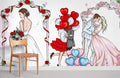 Sweet Wedding Wallpaper Mural