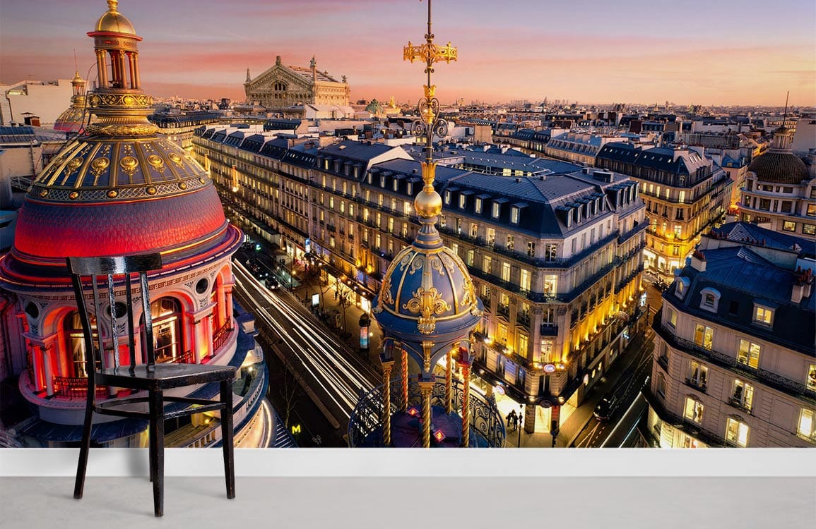 Paris in Bloom Wallpaper Mural