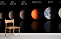 3 Smallest Exoplanets Wallpaper Mural