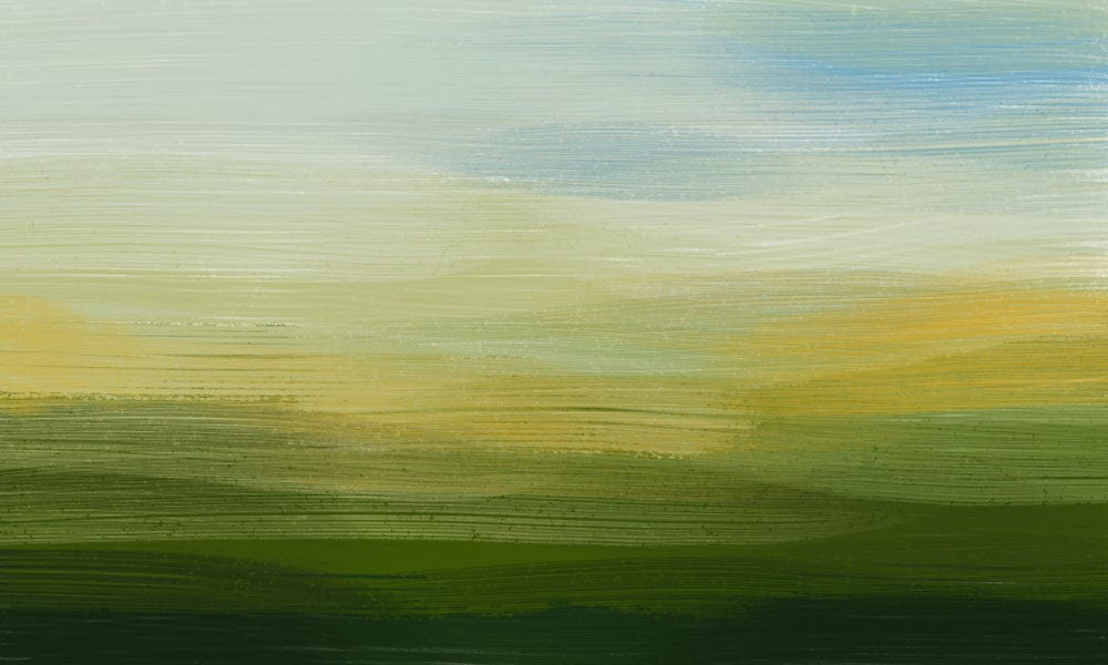 Oil Painting Prairie Wallpaper Mural