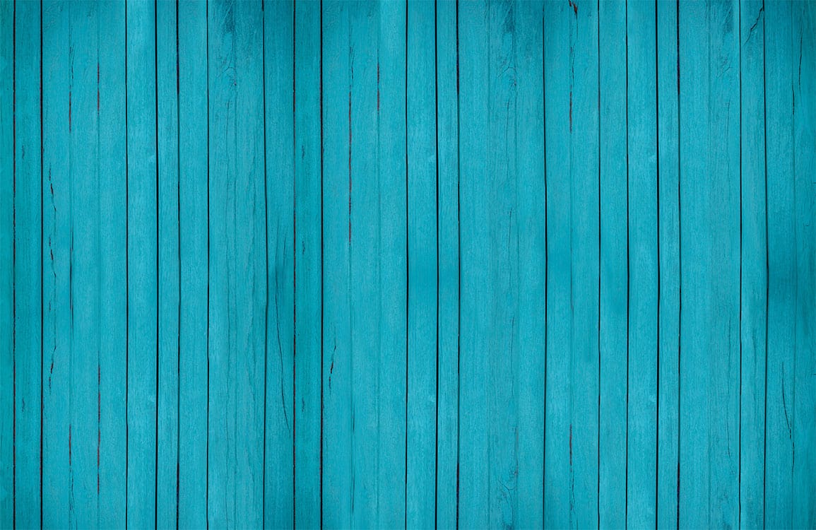 Rustic Turquoise Wooden Plank Wallpaper - Coastal Style Interior Decor