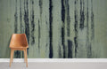Blackened Green Paint Wallpaper Mural