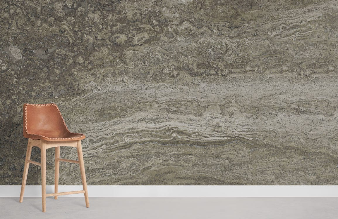 gray horizontal corroded stone wallpaper mural for home