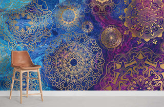 Galaxy Mandala Patterns Wallpaper Mural