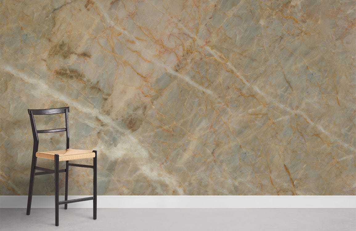 Brown Cracks Crystal Wallpaper Mural