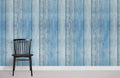 Wood in Faded Blue Wallpaper Mural