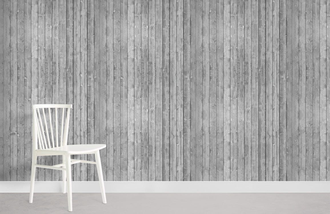 gray wood texture wall murals for home