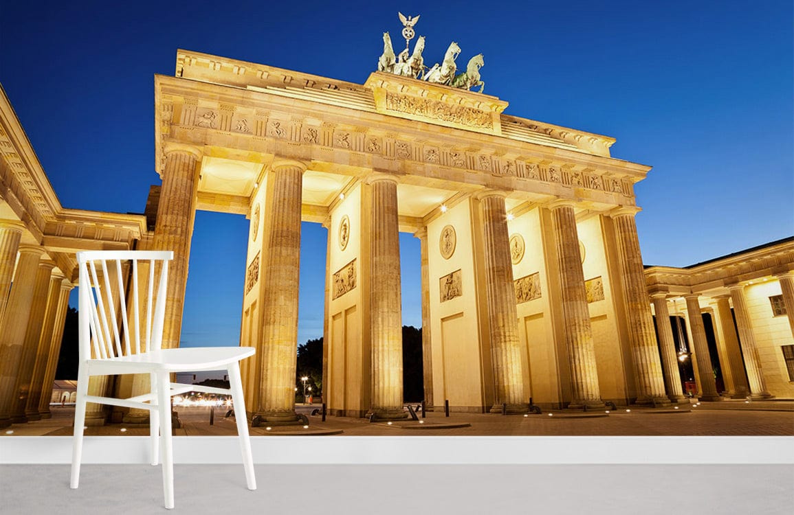 stunning view of Brandenburg Gate in Berlin wall mural for home