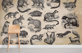 Wild Animals Wallpaper Mural