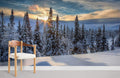 Snowy Pine Forest Wallpaper Mural